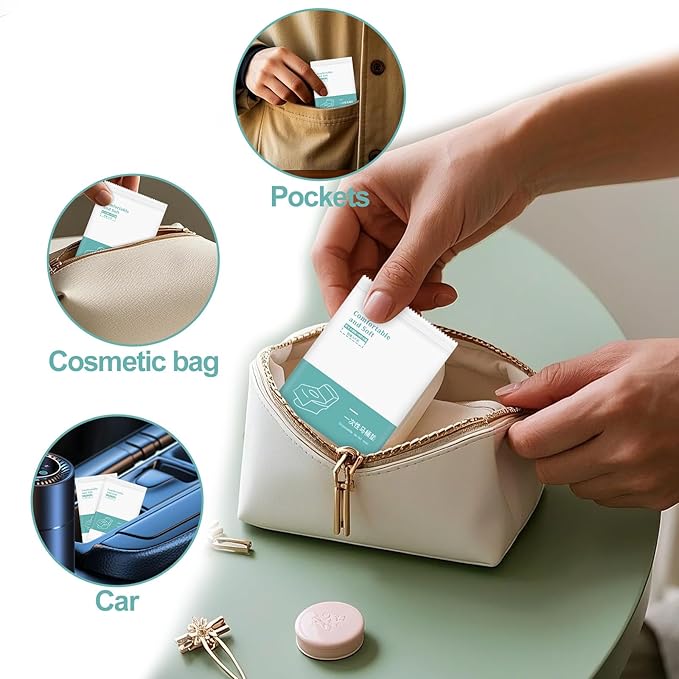 20 Pack Toilet Seat Covers Disposable, Portable Toilet Seat Cover for Travel Waterproof Potty Covers for Toddler(Individually Wrapped）