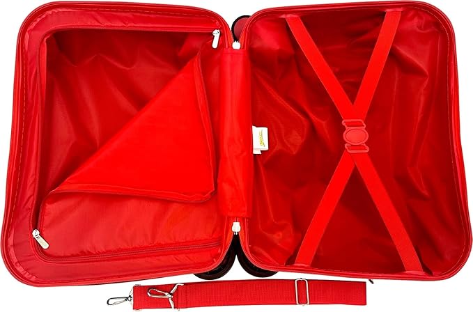 Fast Forward Ride-On 18" Suitcase For Kids/Tow-Along Toddler Carry-On Luggage With Wheels (Cars)