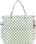Waterproof Beach Tote Pool Bags for Women Ladies Extra Large Gym Tote Carry On Bag With Wet Compartment for Weekender Travel