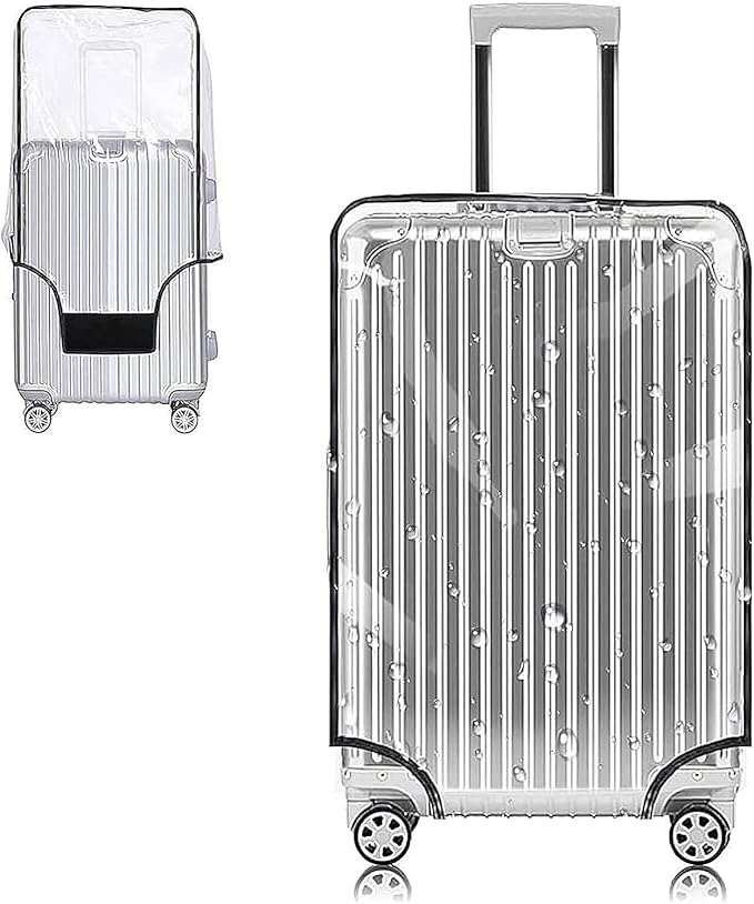 Yotako Clear PVC Suitcase Cover Protectors 32 Inch Luggage Cover for Wheeled Suitcase (32'')