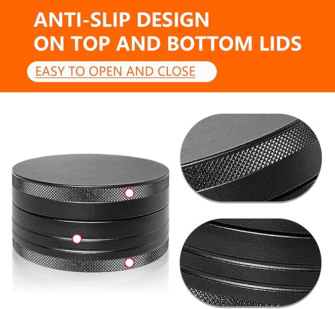 Small Pill Case - Portable Waterproof Small Pill Box for Daily Medicine - Versatile Storage for Travel, Camping, Hiking - Aluminium Alloy Round Container (Black)