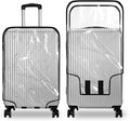 Clear PVC Luggage Cover, Waterproof Dustproof Anti-Scratch Suitcase Protector, Fits Wheeled Suitcases 18" 22" 24" 26" 28" 30" - Thicken Baggage Cover Case（20"）