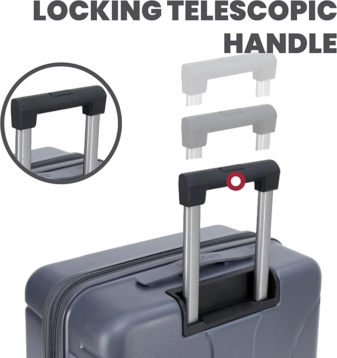 Spyder Carve 20 Inch Carry On Expandable Hardside Upright Suitcase with 360° Spinner Wheels, TSA Approved Lock, Gray