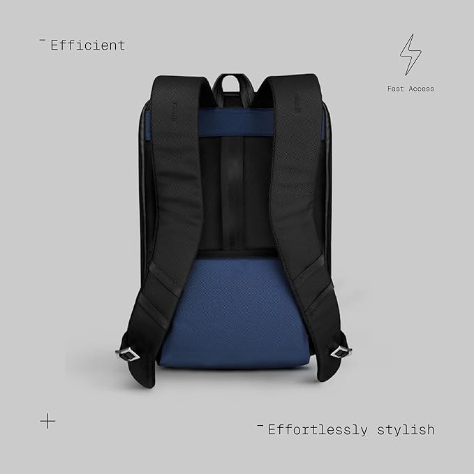 The Frenchie Co. - Super Light Speed Backpack - Expandable lightweight travel pack - Anti-theft magnetic closure for rapid access - Self-adjusting ergonomic straps for comfort