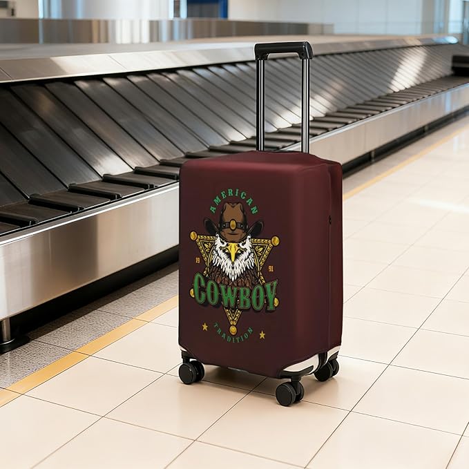 HYPER VENTURE Washable Luggage Cover - Fashion Suitcase Protector Fits 18-22 Inch Luggage (Eagle Glory, S)