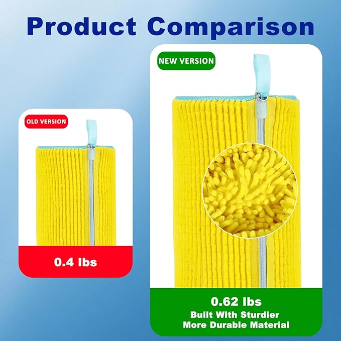 Shoe Washing Machine Bag Reusable Shoe Cleaning Bag for All Types Laundry Shoe Bag for Washer and Dryer (Yellow 1pcs)