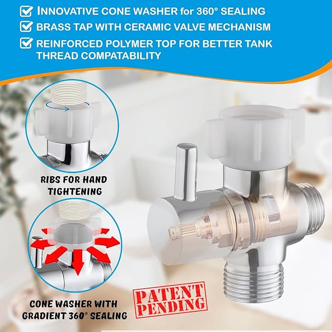 Premium Bidet Sprayer - Handheld Bide Jet Spray for Toilet | Adjustable Water Pressure | Leak-Proof Stainless Steel Toilet Bedit Sprayer | Muslim Shower | Cloth Diaper Washer | Bathroom Bidet
