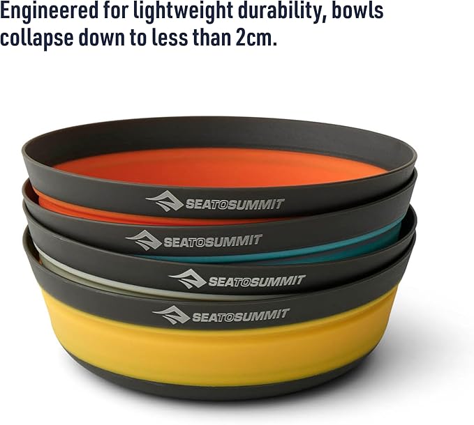 Sea to Summit Frontier Ultralight Collapsible Bowl, Large (30 fl oz), Sulphur Yellow