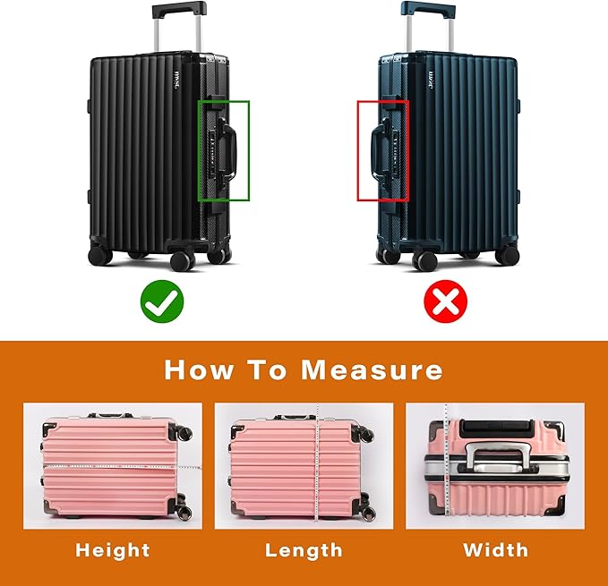 2pcs Clear PVC Suitcase Covers Protectors Transparent Luggage Cover Waterproof Wheeled Suitcase Dust Cover Dustproof Travel Luggage Sleeve Protector 20"+24"(2PCS)