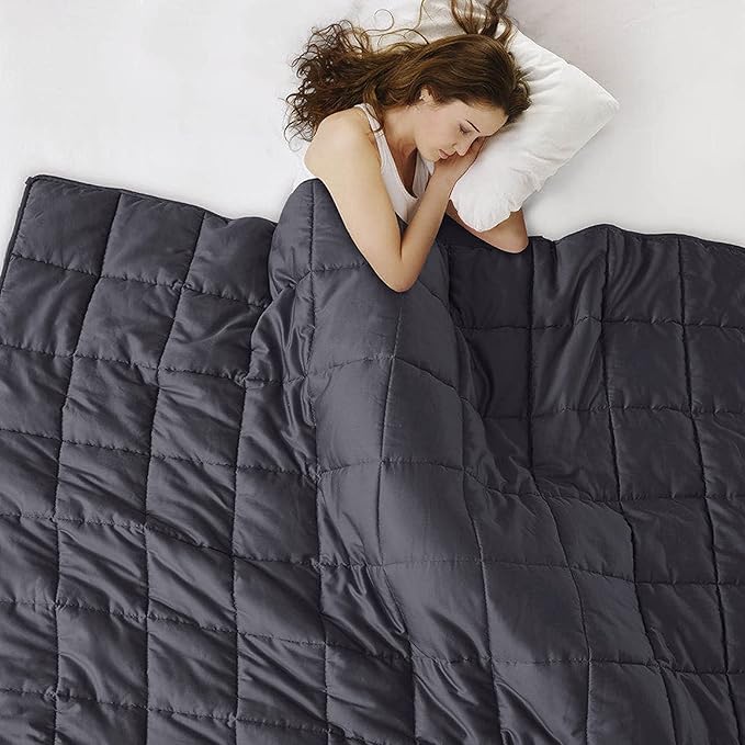Weighted Blanket 25lbs 88"x104" Cooling Breathable Heavy Blanket Microfiber Material with Glass Beads for Adult All-Season Summer Fall Winter Soft Thick Comfort