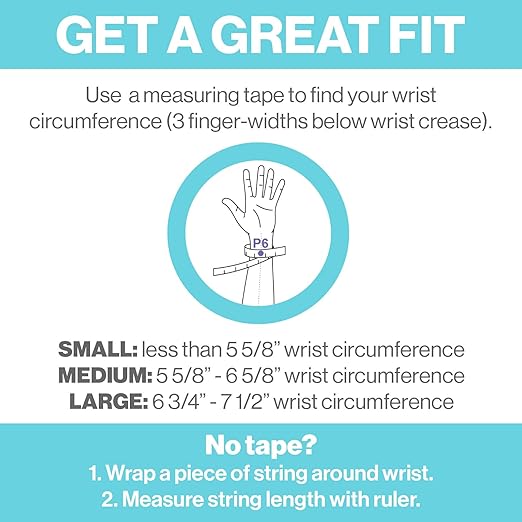 Acupressure Relief Band - Ana Duo (Medium) - Motion Sickness Bands and Nausea Relief for Pregnant Women | Travel, Pregnancy, Cruise
