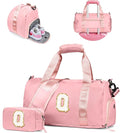Valentines Day Gift for Girls-Girl Gym Bag with Shoe Compartment, Kid Personalized Weekender Overnight Bags, Initial Travel Tote with Makeup Pouch, Easter Gifts for Teen Daughter (Letter Q)