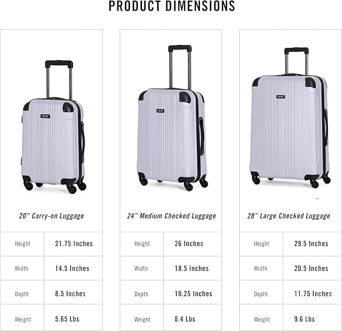Kenneth Cole REACTION Out of Bounds, Lavender, 28-Inch Checked