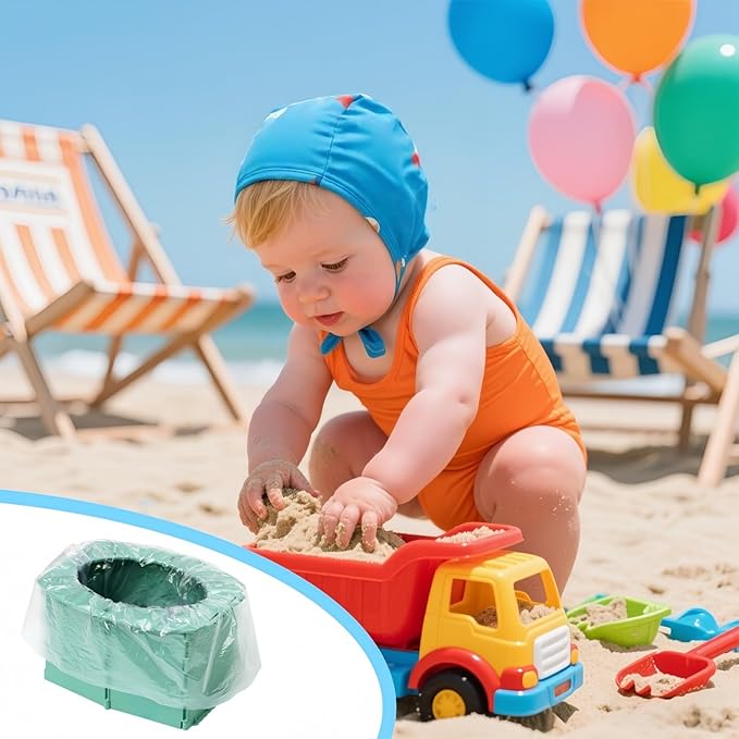 Travel Potty,Portable Potty Seat Foldable Travel Training Toilet Seat,Foldable Toilet for Outdoor Camping (Blue)