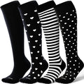 LEVSOX Compression Socks for Pregnant Women 20-30 mmHg Knee High Cute Funny Mens Supports Socks for Nurses, Medical, Travel
