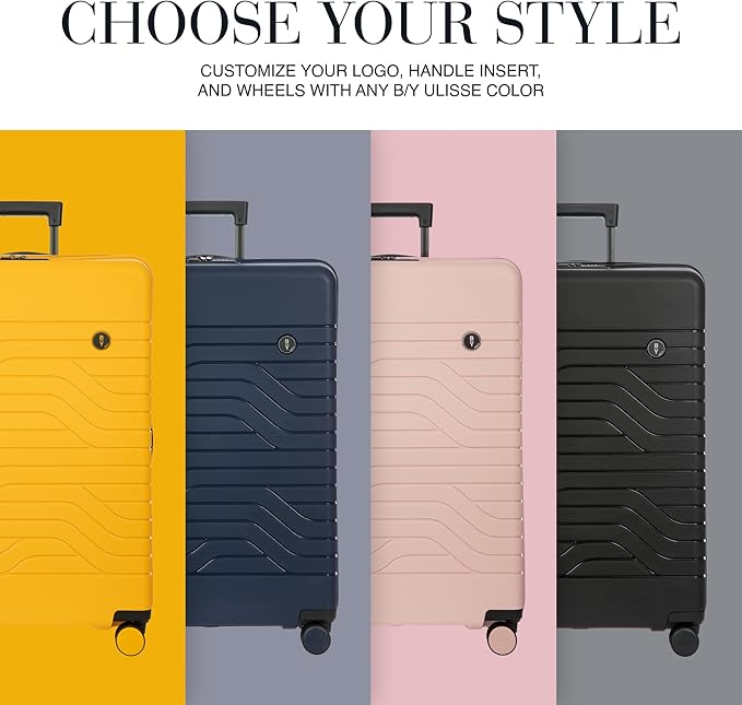 Bric's 28" Expandable Spinner Suitcase - Travel Luggage with TSA-Approved Lock and Hard Shell Exterior - B|Y Ulisse - Black