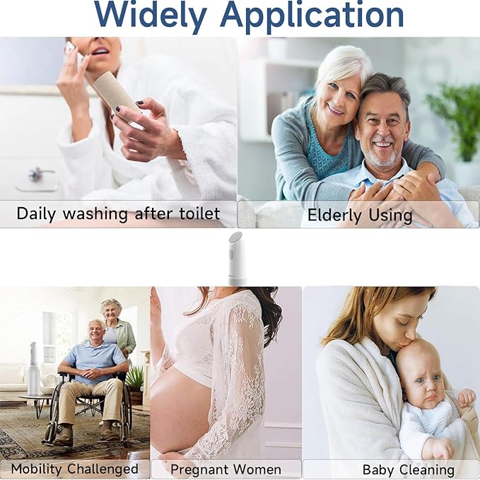 Portable Bidet|High Pressure Travel Bidets Electric Portable Bidet for Women Men Hygiene Cleaning | Soothing Postpartum Care | Hemorrhoid Perineal Care| Travel Bidets Portable