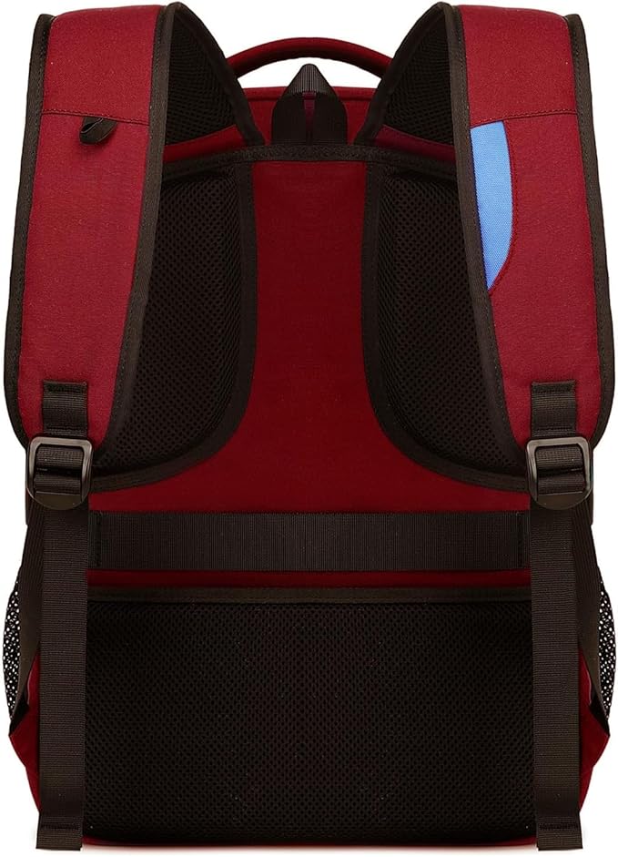 DUSLANG 17 Inch Laptop Backpack for Travel Water Resistant College Backpack for Women Laptop Bag with USB Charging Port and Clear Toiletry Bag, Red A