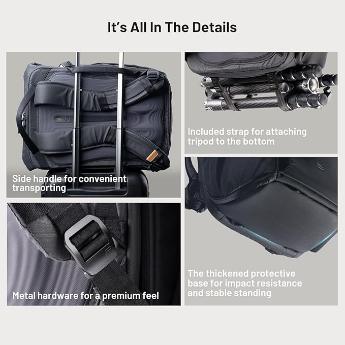 PGYTECH OneGo 2 Camera Backpack 25L with Laptop/iPad Compartment Waterproof Camera Backpack for Urban & Travel Photography – Compatible with Sony/Canon/Nikon/DSLR/SLR Mirrorless Cameras, Pine Green