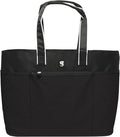 geckobrands Oversized Beach Tote – Large and Stylish Beach Bag with 4 Exterior Pockets and Zippered Internal Compartment