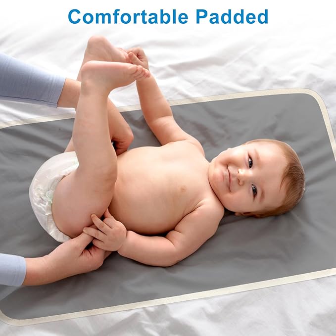 Accmor Portable Diaper Changing Pad, Waterproof Foldable Baby Changing Mat for Travel, Baby Essentials Shower Registry Gifts