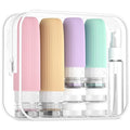 16 Pack Travel Bottles Set, TSA Approved Leak Proof Silicone Squeezable Containers for Toiletries, Refillable Travel Accessories for Conditioner, Shampoo, Lotion & Body Wash Accessories