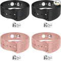 Hion Motion Sickness Bracelets Sea Sickness Wristbands for Motion Sickness/Morning Sickness/Pregnancy Nausea Anti Nausea Wristband Acupressure Nausea Bands Motion Sickness Bands（2Pairs-Black+Pink