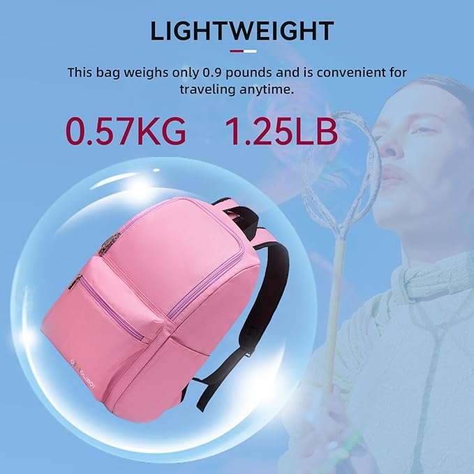 OMOUBOI Casual Daypacks Superbreak Backpack 14 inch Laptop Backpack for Women & Men Fits Tourism Business (Pink)