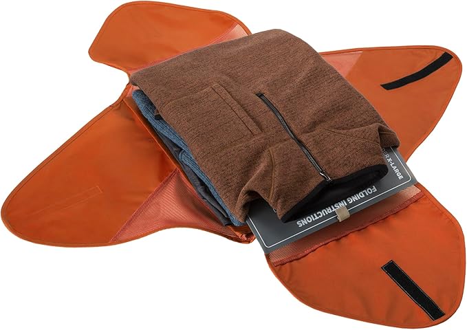 Eagle Creek Pack-It Original Garment Folder - Travel Garment Bag with Compression Wings to Maximize Luggage Space - Convenient Top Handle - Quick Drying Material - Mandarin - Medium