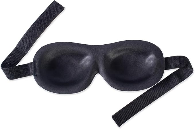 Bucky Ultralight Travel & Sleep Chevron Eye Mask, Blue Jade, One Size