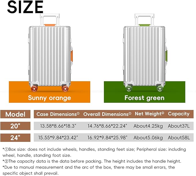 ROAMING 24 Inch Check Luggage Durable Aluminum Zipperless Luggage Airline Approved, Hardside Suitcase with TSA Lock USB Port and Spinner Wheels, Smart Organizational Pockets Maximize Packing Space