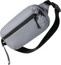 tomtoc 1.5L Sling Bag with RFID Blocking, Crossbody Bag Minimalist Chest Shoulder Pack for Men and Women, Water-resistant Lightweight Casual Waist Fanny Pack for Travel, Daily Use