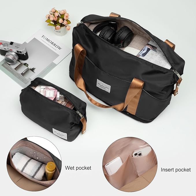 LONG VACATION 6 Piece ABS+PC Hardshell Luggage Set with Spinner Wheels, Lightweight suitcase set with TSA Lock & YKK Zipper
