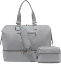 Weekender Bags for Women, Large Travel Duffel Bag with Shoes Compartment, Carry On Overnight Tote Bags with Toiletry Bags, Hospital Bags for Labor and Delivery