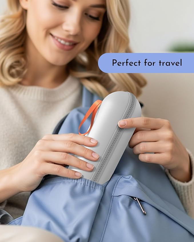 Portable Bidet for Travel, Rechargeable Electric Travel Sprayer with Adaptor, Waterproof High Pressure Handheld Bidet for Women Men Cleaning (White)