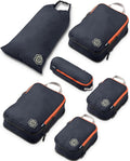 Compression Packing Cubes Set for Travel - Lightweight, Durable Clothes Organizer for Carry-On Luggage and Suitcases by TRIPPED Travel Gear
