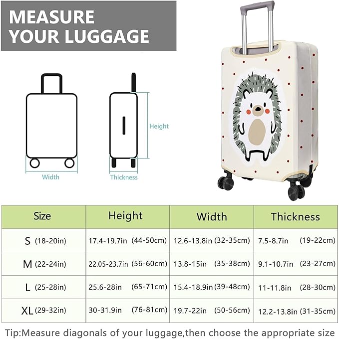 Travel Luggage Cover Suitcase Protector Fits 18-32 Inch Wheel Covers PatternedTravel Related Items Flower Luggage Protector Elastic S