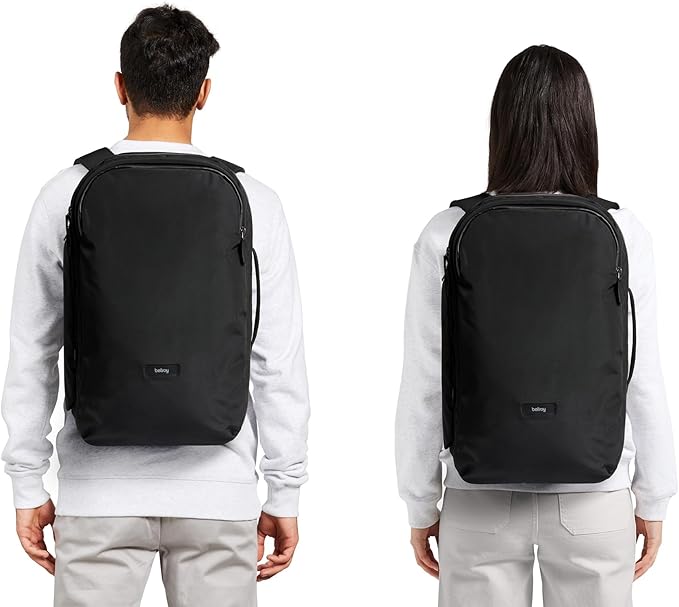Bellroy Transit Travel Pack Pro (30–38 liter carry-on travel backpack, with laptop sleeve, RFID protection and zip bottle pocket) - Black