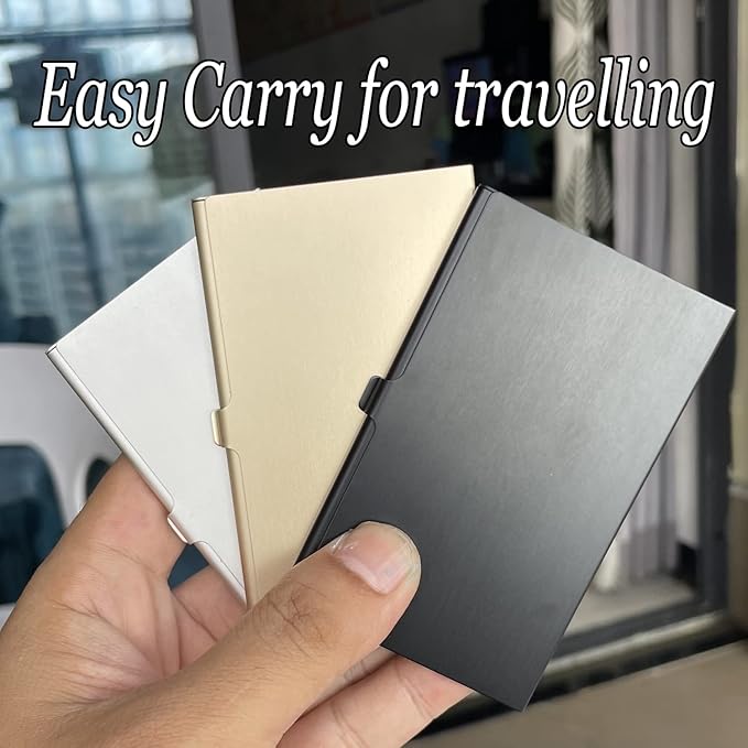 Aluminum SIM Card Case, 12 Slots Ultrathin Nano SIM Card Holder with SIM Card Adapter Kit for Travelers or Holiday Trip (Gold)