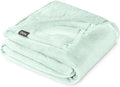 Bare Home Fleece Blanket - Twin/Twin Extra Long - Ultra-Soft Lightweight for Bed, Sofa, and Couch - Luxury Microplush - Cozy Warm Blanket (Twin/Twin XL, Spring Mint)