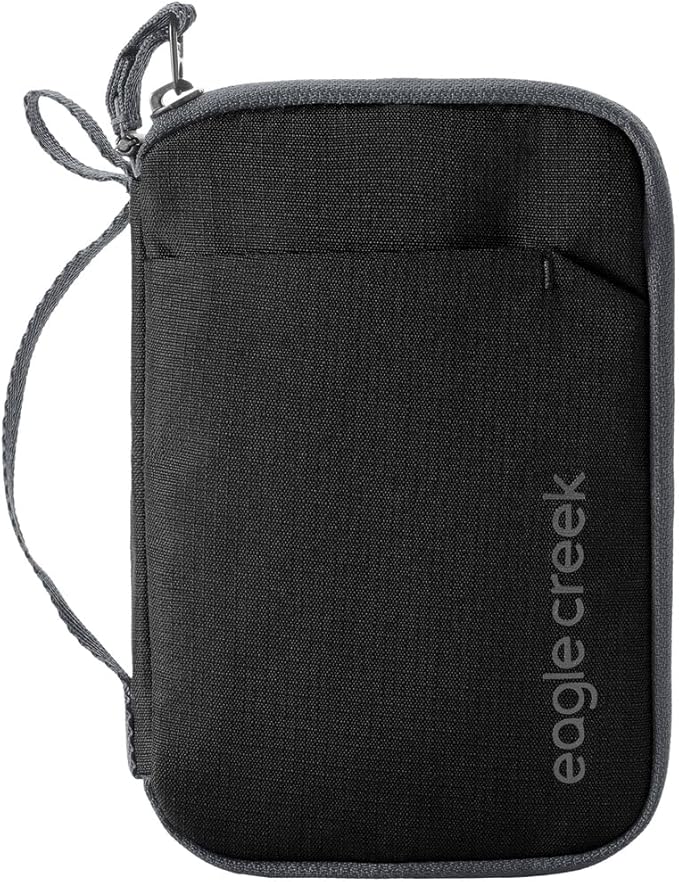 Eagle Creek Stash RFID Passport Wallet – Slim Travel Organizer with RFID Blocking – Secure Storage for Passport, Cards & Cash – Lightweight & Water-Resistant – Unisex – Black
