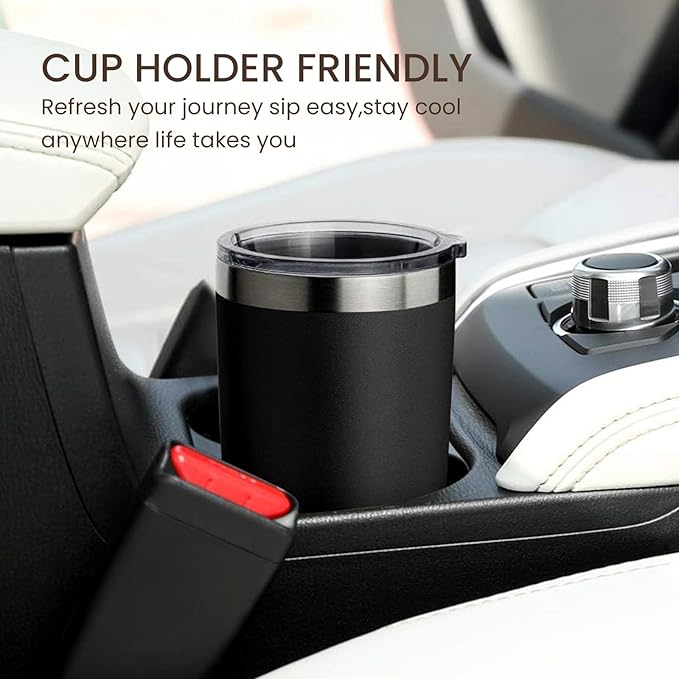 MEWAY 20oz Tumbler Double Wall Vacuum Insulated Travel Mug, Stainless Steel Tumblers with Lid and Straw, Powder Coated Coffee Cups for Cold & Hot Drinks (Red, Set of 1)