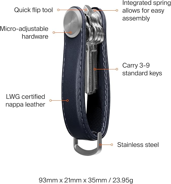 Orbitkey Key Organizer Pro - Leather