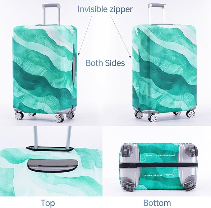 Travelkin Luggage Covers For Suitcase Tsa Approved,Suitcase Cover Protector Fit 22-25 Inch Luggage