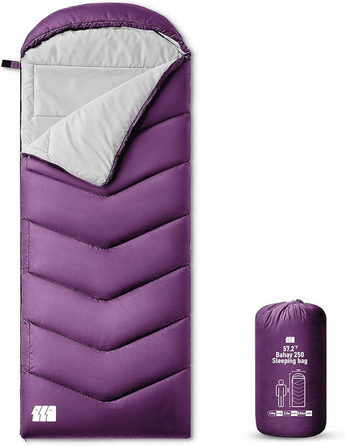 Sleeping Bags for Adults Cold Weather,Portable, Waterproof,Lightweight Camping Sleeping Bag for Tall Girls Boys with Compression Sack for Warm Camping, Hiking, Outdoor & Indoor