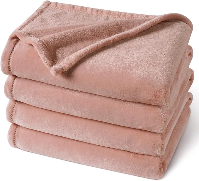 PHF Ultra Soft Fleece Blanket King Size, No Shed No Pilling Luxury Plush Cozy 300GSM Lightweight Blanket for Bed, Couch, Chair, Sofa Suitable for All Season, 108" x 90", Rose Pink