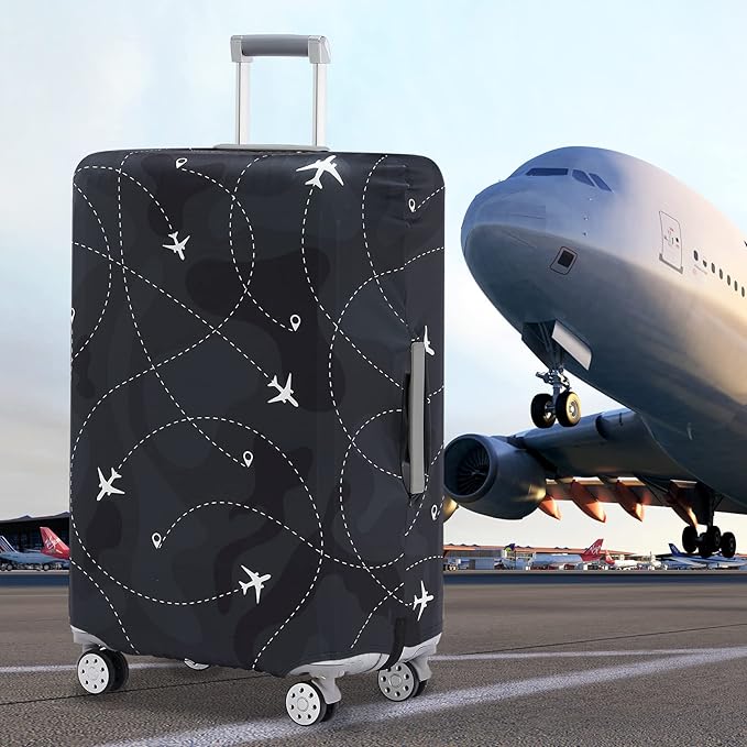 Travelkin Luggage Covers For Suitcase Tsa Approved,Suitcase Cover Protector Fit 18-32 Inch Luggage (L for 26-28 Inch Luggage)