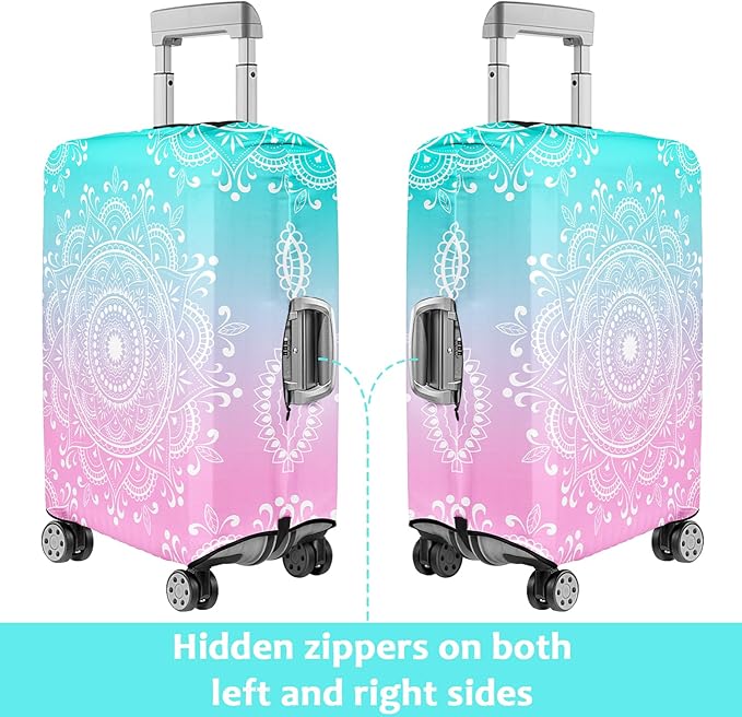Luggage Cover for Suitcase Elastic Suitcase Cover Protector, Carry On Luggage Sleeve Anti Scratch Travel Essentials Suitcase Protector Fits 27-29