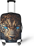 Cool Laopard Luggage Cover Universal Fit 26-29 Inch Luggage with Zipper Anti-Slip Elastic Spandex Luggage Covers Protector Scratch Resistant Travel Suitcase Cover Washable Baggage Cover