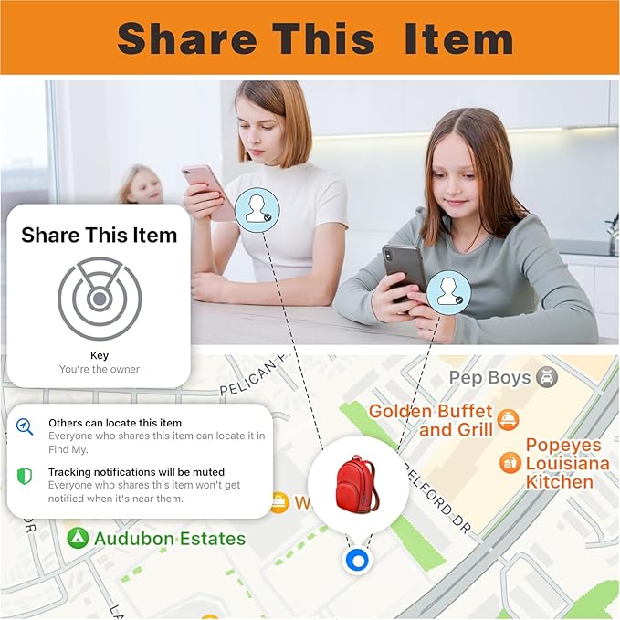 Air Tracker, Smart Bluetooth Tracker Works with Apple Find My (iOS Only), Item Finder Locator for Keys, Luggage, Backpack, IP67 Waterproof, Green